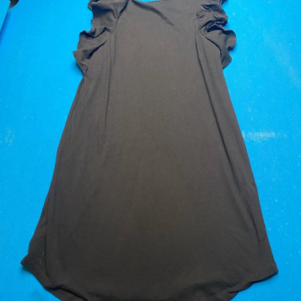 J. Crew Black Tunic with Ruffled Sleeves dress - Picture 4 of 8